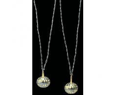 LED DEKOLICHTERKETTE METALLBALL,16ER,WW