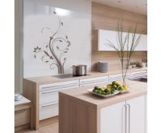 WANDTATTOO / Wandsticker w310 Blume Ast Äste Baum Pflanze Wandaufkleber 80x49cm, braun