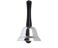 iGadgitz Home U6927 - Tee Handglocke Silber Anrufsglocke Tragbare Tischglocke mit Kunststoffgriff - Silber