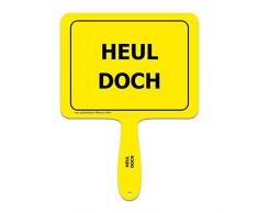 ARTICOO Heul doch Sprüche Schild fürs Büro, Auto, Fotoshootings, Events oder Festivals | Lustiges Provokantes Spruchschild Funschild | Fotobox Photo Booth Hochzeit Party