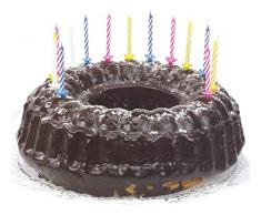 PAPSTAR 12730 Geburtstagskerzen, aus Wachs, weiß gestreift