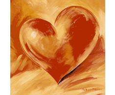 Artland Qualitätsbilder I Kunstdruck Wandbild Gemälde Bild Kunst - Größe 49 x 49 cm - Herz Liebe & Erotik Herzen A1KM
