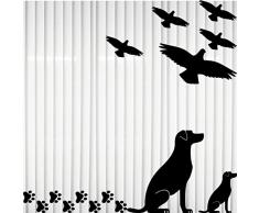 Set 15 Teile Vogel Vögel Hund Hunde Pfötchen Aufkleber die cut Tattoo Warnvögel Fenster Schutz Deko Folie