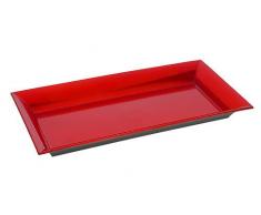 zeitzone KERZENTABLETT Teller Advent Weihnachten ROT 36x17CM