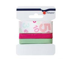 Roth Schleifenband Zahlen-Rosa