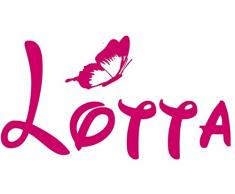 Wandschnörkel® Aufkleber HM~AA129 SCHMETTERLING mit Namen Wand Spruch Wandtattoo Kinderzimmer Türschild Baby Mädchen Jungen Türaufkleber, personalisiert (jetzt auch andere Farben zur Auswahl)