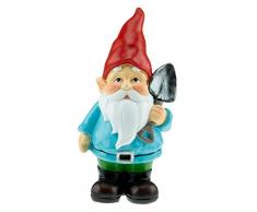 Clever Creations - Gartenzwerg - witzige Deko für den Rasen, das Zuhause, den Garten oder im Büro - Gartenzwerg mit Schaufel