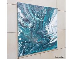 Tinus-Art - Acrylbild >Pelagius< HANDGEMALT - 60 cm x 60 cm