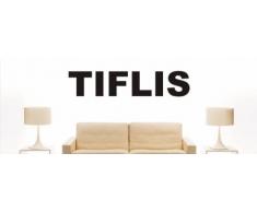 Wandtattoo w1052 Mehrfarbige Wandschrift mit Sehenswürdigkeiten und Stadtnamen - Aufkleber - Dekoration - Stadt Tiflis 80x17