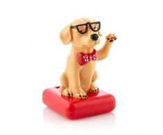 Solarfigur Wackelfigur »Hund mit Sonnenbrille« Figur beweglich Solarbetrieben 11 cm
