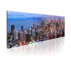 murando - Bilder Stadt New York 150x50 cm Leinwandbild 1 TLG Kunstdruck modern Wandbilder XXL Wanddekoration Design Wand Bild - NYC Skyline 9020121