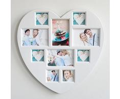 IOVIVO Wand Herz Galerierahmen für 10 Bilder