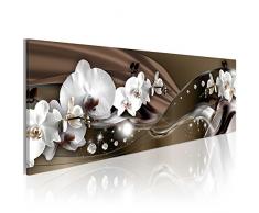 murando - Bilder 120x40 cm - Leinwandbilder - Fertig Aufgespannt - Vlies Leinwand - 1 Teilig - Wandbilder XXL - Kunstdrucke - Wandbild - Orchidee Blumen b-A-0072-b-c