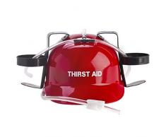 Trinkhelm - spaßiges Partyzubehör | Bierhelm Bauarbeiterhelm mit Trinksystem Bierhalter mit Trinkschlauch JGA Saufhelm | Spaßartikel Party-Artikel Junggessellenabschied Fun Gadgets