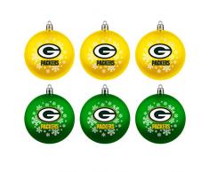 Green Bay Packers Boelter Brands NFL Weihnachtskugeln 6er-Set