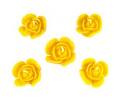 Naturra 100% Bienenwachs Rosenkerzen-Set handgegossen (5-teilig)