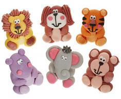 Günthart Essbares 3D Zuckerdeko Tierfiguren, sortiert, 1er Pack (1 x 352 g)