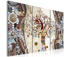 murando - Acrylglasbild Mosaik 120x80 cm - 3 Teilig - Bilder Wandbild - modern - Decoration Gustav Klimt Baum l-C-0002-k-f