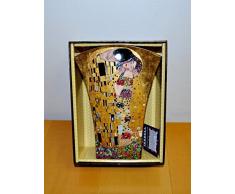 Atelier Harmony Blumenvase Gustav Klimt Der Kuss Porzellan mit Geschenkbox Tischvase
