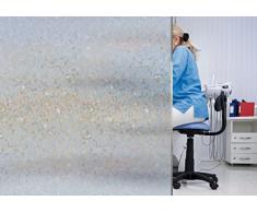 Fensterfolie Rubi - 70 x 46 cm - LINEAFIX - statische Dekorfolie - Sichtschutz - Glasdekorfolie Sichtschutzfolie für Fenster und Türen