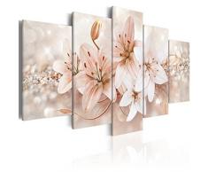 murando - Bilder 225x112 cm - Leinwandbilder - Fertig Aufgespannt - Vlies Leinwand - 5 Teilig - Wandbilder XXL - Kunstdrucke - Wandbild - Blumen b-A-0297-b-o