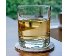 amaux Filz-Untersetzer 10er-Pack, Rund Ø10cm, auswählbar. Getränkeuntersetzer, Glasuntersetzer (Hellgrau)