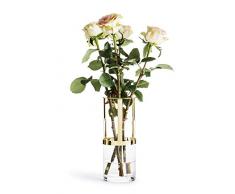 Sagaform Designer Adjustable and Glass Vase, Glas, Klar/Gold,