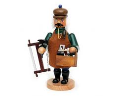 Wichtelstube-Kollektion Holz Räuchermann Räuchermännchen Räucherfigur Tischler 11,5 x 11 x 20 cm