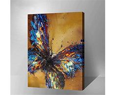 Malen nach Zahlen Kit Diy Ölgemälde Kit für Kinder und Erwachsene - Schmetterling 16x 20 (Ohne Rahmen)