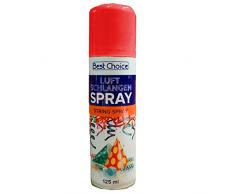 CEPEWA GmbH 125ml Luftschlangen-Spray Rot String Spray zur Dekoration für Karneval, Geburtstage & Partys