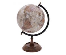 Deco 79 Dekokugel aus Holz, Metall und Kunststoff, 36 x 23 cm, Mehrfarbig