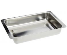 neoLab E-1802 Rechteckige Edelstahl-Schale, 34 cm x 21 cm x 6 cm, 3 L