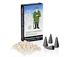 Original Crottendorfer Räucherkerzen - 4 Sorten in einem Set - verschiedene Düfte (Weihnachtlicher Weihrauch, Wintertraum, Zimt,Honig)