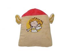 Nici 30400 Kissen Plüsch Engel gelb