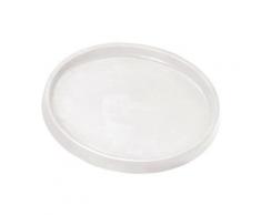 Stonefiber Untersetzer rund L weiß für Stonefiber Pot rund, Pot mit Rand und Pot konisch