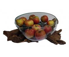 Wurzelholz Glas Vase XL, Deko Schale XL,Wurzel Holz Schale XL,Teakholz Deko Glas,Wurzelholz GlasSchale XL, LiqvaSchale XL,Gamal Schale XL,Root Molten Schale XL, Blumenvase XL, Design vase XL