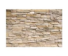 GREAT ART Fototapete – Steinoptik 3D – Wandbild Dekoration Stein-Tapete Mauer Wandverkleidung Steinwand Schiefer Sandstein Steinmauer Stonewall Foto Wandtapete Fotoposter Wanddeko (210x140 cm)