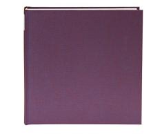 Goldbuch Fotoalbum, Summertime Trend, 30 x 31 cm, 100 weiße Seiten mit Pergamin-Trennblättern, Leinen, Brombeere, 31807