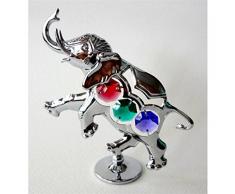 Unbekannt Crystocraft Dekofigur Elefant mit Swarovski-Kristallen