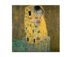 Wandkings Leinwandbild "Der Kuss" von Gustav Klimt / 60 x 60 cm / auf Keilrahmen