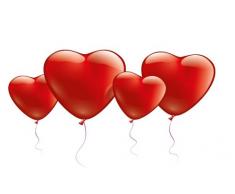 Karaloon 20020 - 10 Herzballons 15 cm + 30 cm, rot