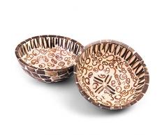 Mamatura Cinnamon Bowl | Dekoschale mit Zimt-Geruch | Aus echter Kokosnuss & echten Zimtstangen | Handarbeit aus Bali