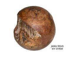 casamia Wurzelholzkugel Deko-Kugel Wurzelkugel Teakholz Ø 8/10/20/30/50 cm, vollmassiv Größe 20 cm