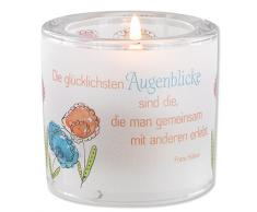 Glaswindlicht Die glücklichsten Augenblicke 6,5 cm