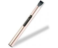 REIDEA Lichtbogen Feuerzeug, Elektronisch Feuerzeug Stabfeuerzeug USB Aufladbares Flammenlose für Kerzen, Feuerwerk, Küche Grill, Flammenlos Kerzenanzünde