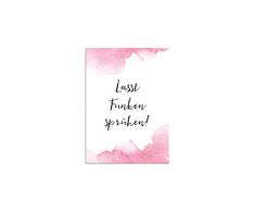 50 Wunderkerzenschilder Hochzeit Schilder für Wunderkerzen Gastgeschenk Hochzeit Lasst Funken sprühen (Aquarell rosa)