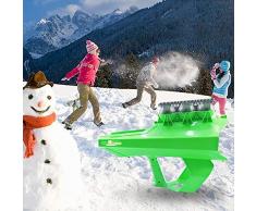 Alecony Schneeballzange,Schneeball-Kampf-Werkzeug-Vorrichtung Schnee-Kugel-Hersteller-Form Eisball-Werfer-Schnee-Spielwaren,Schneeball Maker,Schneeball-Shooter,Schneeball-Waffe,Schneeball-Kanone(Grün)