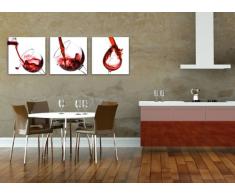 Visario Leinwandbild, rot weiß