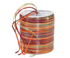 Unbekannt Geschenkband Raffia Multi 50 m rot/Gold