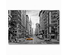 Premium Textil-Leinwand 90 x 60 cm Quer-Format NEW YORK CITY 5th Avenue | Wandbild, HD-Bild auf Keilrahmen, Fertigbild auf hochwertigem Vlies, Leinwanddruck von Melanie Viola